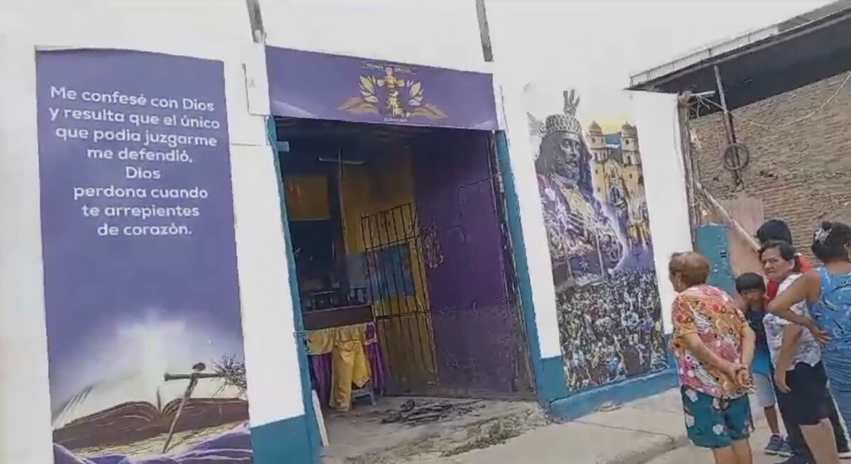 Sujeto quemó imagen del Señor Cautivo de Ayabaca en el sector sur de Piura
