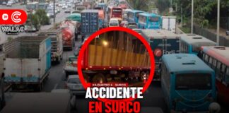 Accidente en Surco HOY genera gran congestionamiento en la Panamericana Sur