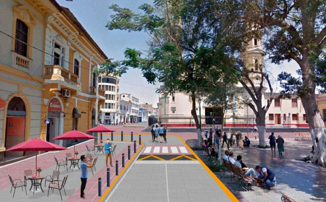 Proyecto de recuperación de vías del centro de Piura contará con calles exclusivas para peatones.