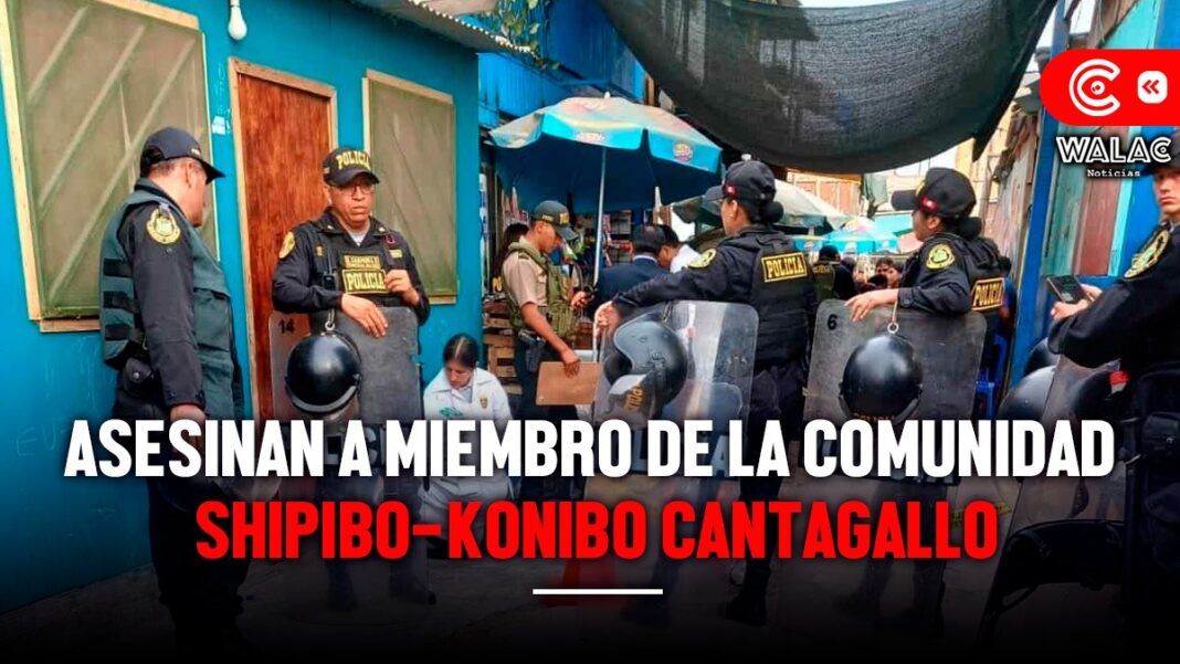 De dos disparos matan a miembro de la comunidad shipibo-konibo Cantagallo