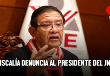 Fiscalía denuncia al presidente del JNE, Jorge Luis Salas Arenas, por aprovechamiento indebido del cargo