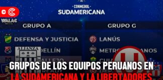 Grupos de los equipos peruanos en la Copa Sudamericana y la Copa Libertadores