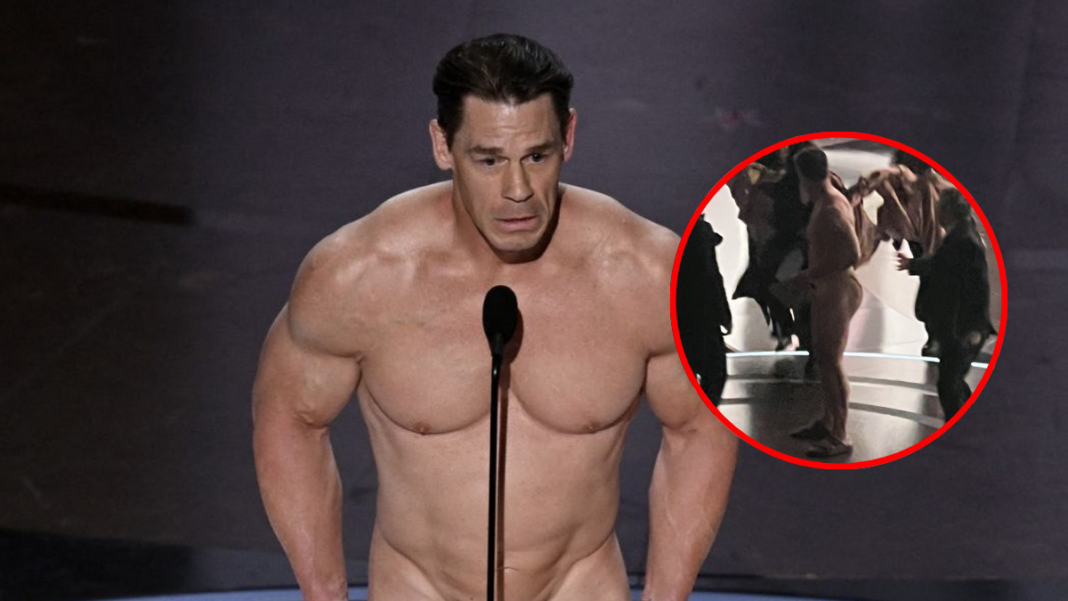 John Cena se desnuda en los Oscar 2024 dejando a todos sorprendidos