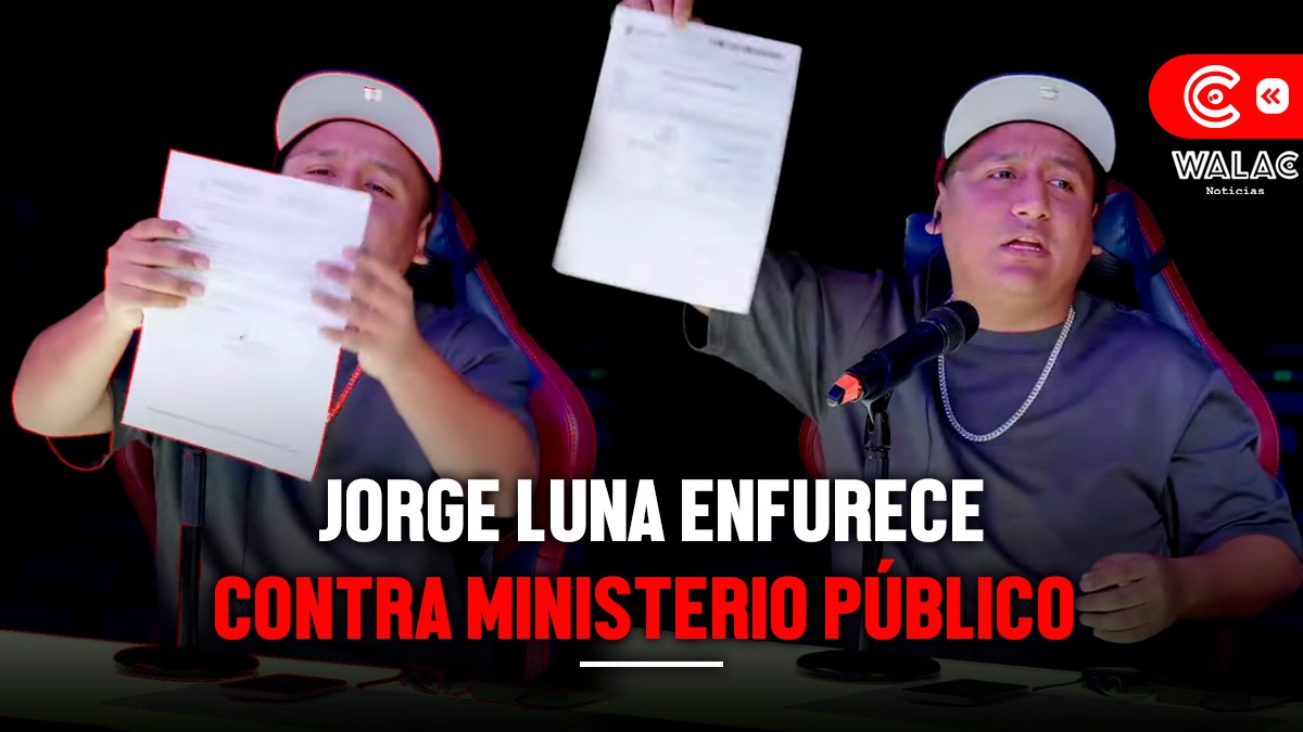 Jorge Luna enfurece contra el Ministerio Público no se puede hacer comedia en este país