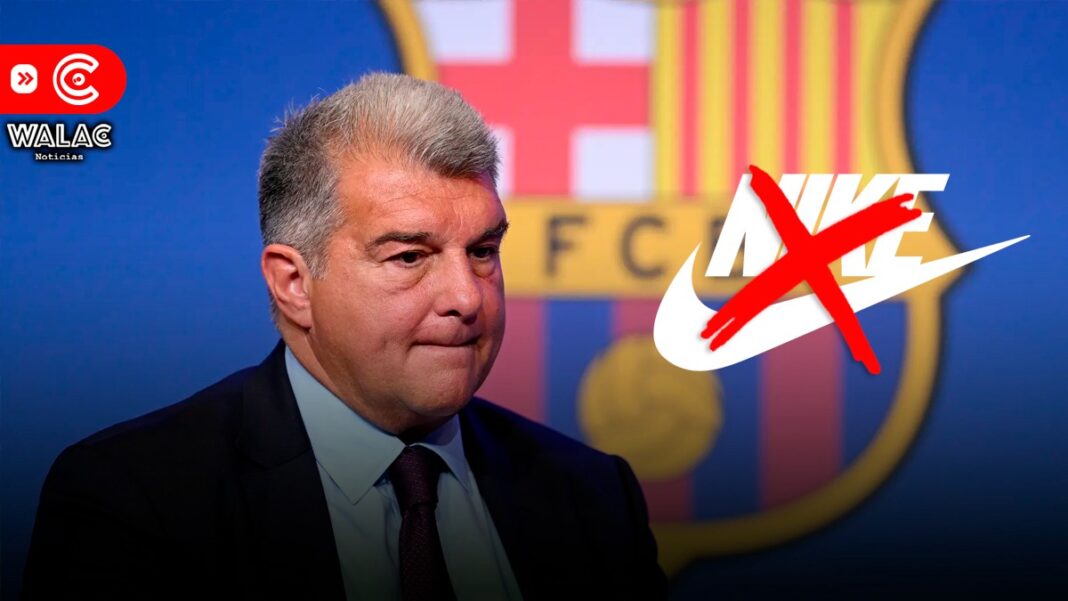 Laporta reveló la razón por la que el Barça rompió contrato con Nike