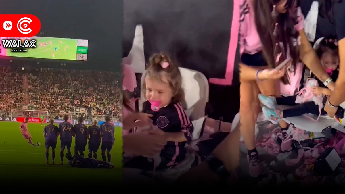 Niña recibió un pelotazo de Messi reacción del padre se viraliza en redes
