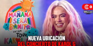 Nueva ubicación del concierto de Karol G en Perú