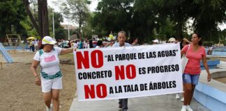 Vecinos de la urb. Santa Ana se oponen al inicio de la construcción del Parque de las Aguas