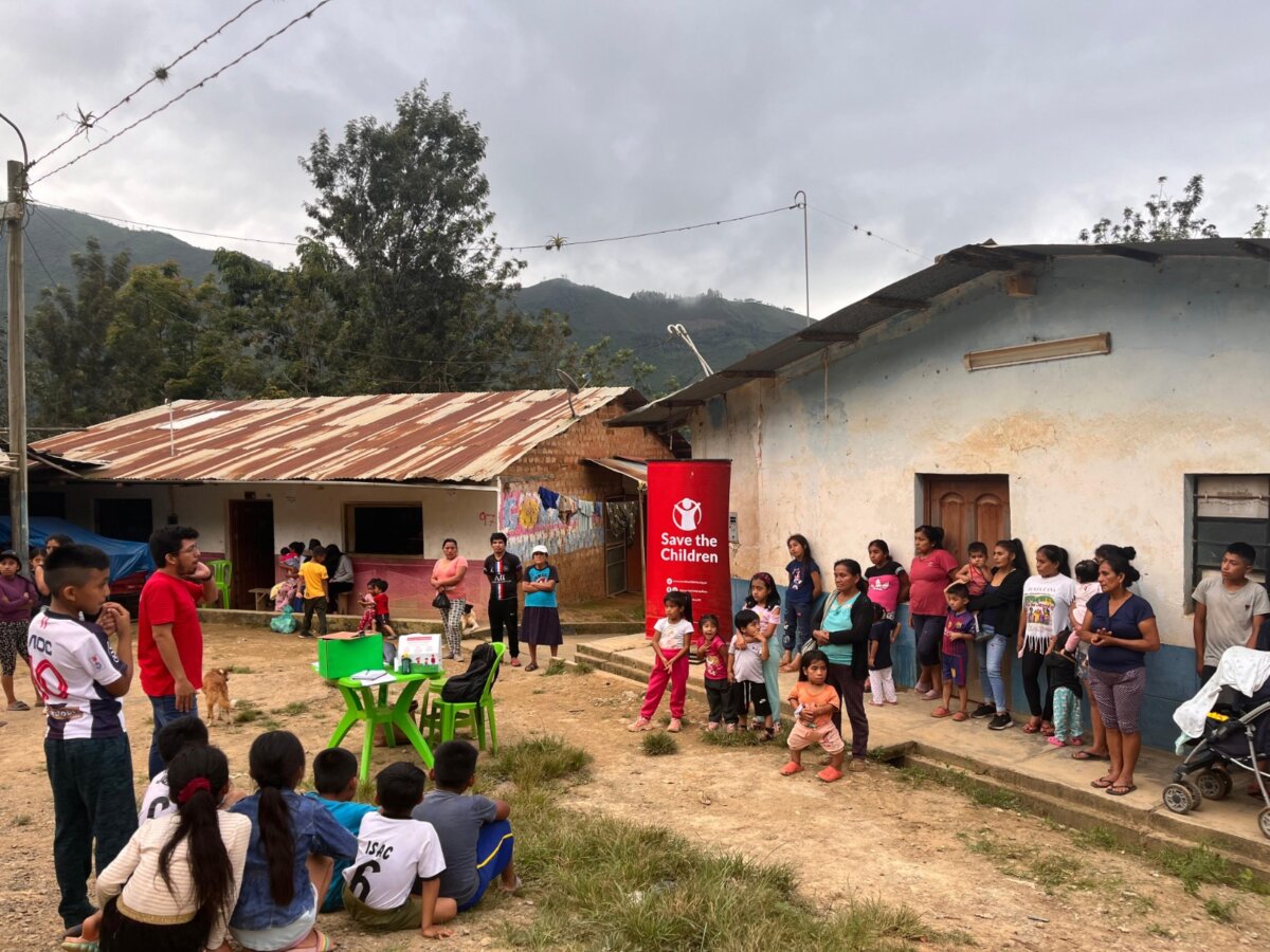 Save the Children lleva ayuda humanitaria a más de 230 pobladores de la sierra piurana. Foto: Difusión.