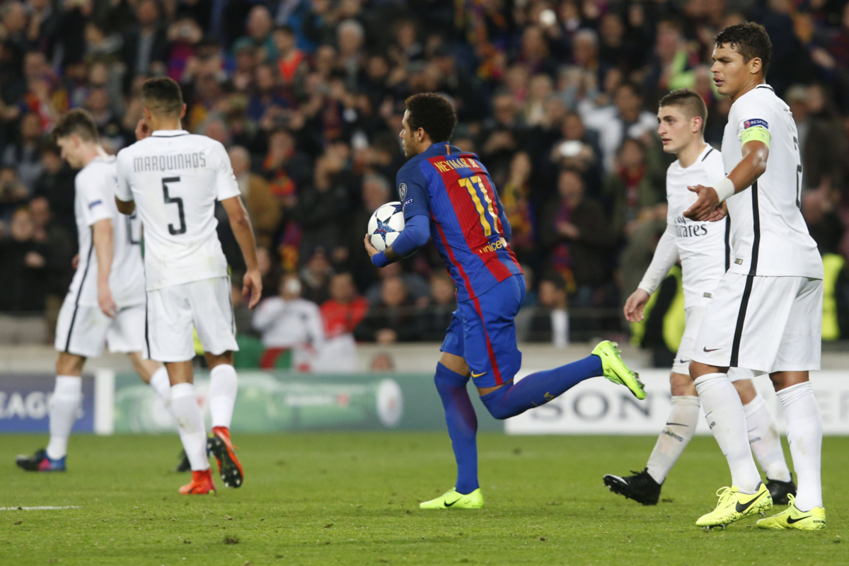 Golazo de tiro libre pateado por Neymar para el 4-1