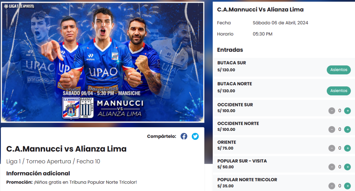 Carlos Mannucci vs Alianza Lima