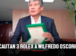 Incautan tres relojes Rolex de Wilfredo Oscorima durante diligencia de la Fiscalía