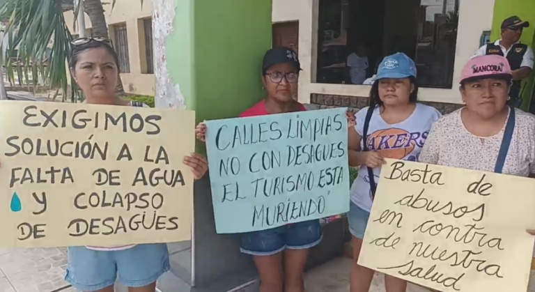 Máncora enfrenta crisis por falta de agua y los continuos colapsos de ...
