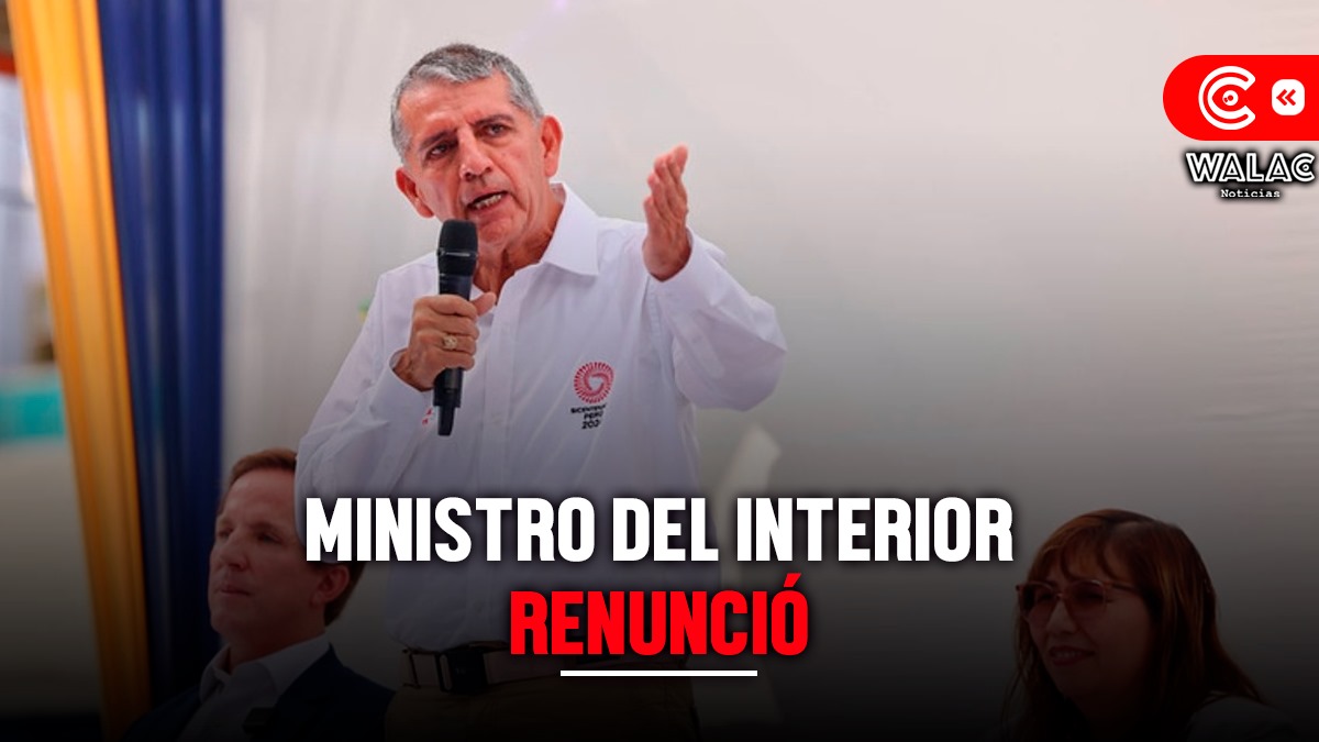 Víctor Torres, ministro del Interior, renunció: "Me voy en paz, con las manos limpias"