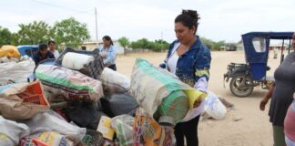 Tambogrande: recolectan 7 toneladas de material reciclable en eco canje escolar. Foto: MDT.