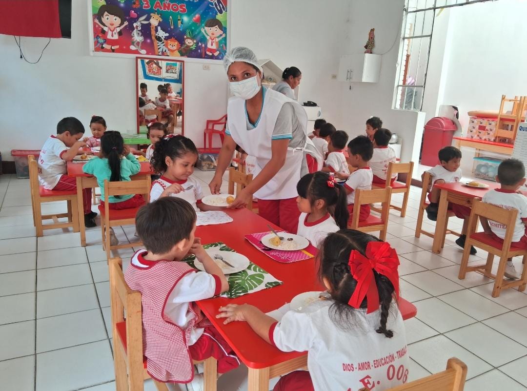 Piura: más de 333 mil escolares reciben servicio de alimentación en la región. Foto: Difusión.