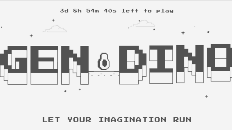 GenDino: Personaliza el juego de Dino a tu manera por tiempo limitado