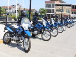 Tambogrande: refuerzan seguridad ciudadana con entrega de 10 motocicletas a centros poblados. Foto: Difusión.