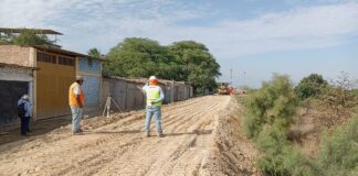 Castilla: Pechp reinicia trabajos de encimado en el dique izquierdo. Foto: Difusión.