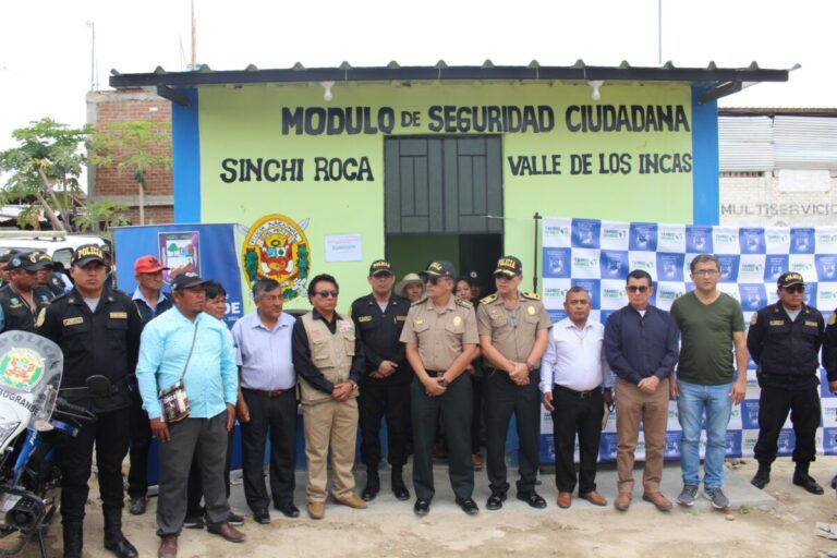 Tambogrande: inauguran módulo de seguridad en Valle de los Incas. Foto: MDT.