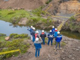 Huancabamba: obra de irrigación de la represa Cascapampa beneficiará a más de 2 mil agricultores. Foto: Gore Piura.