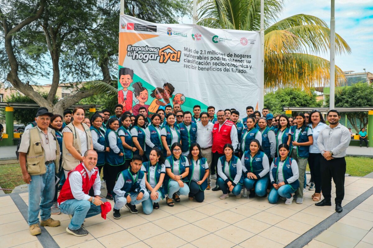 Castilla municipio cumplió meta de empadronamiento de hogares antes de plazo establecido