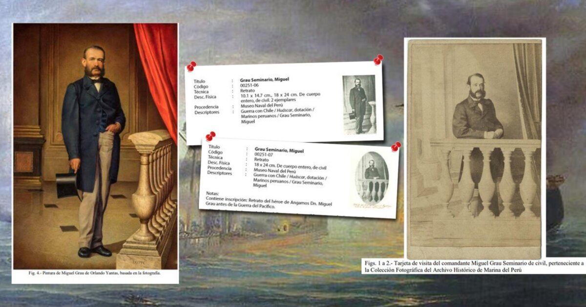 Declaran como Patrimonio Cultural de la Nación a la tarjeta de visita y fotografía de Miguel Grau Seminario