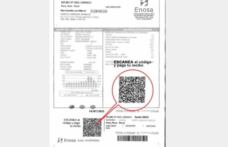 Usuarios del servicio eléctrico pueden pagar recibos con el código QR