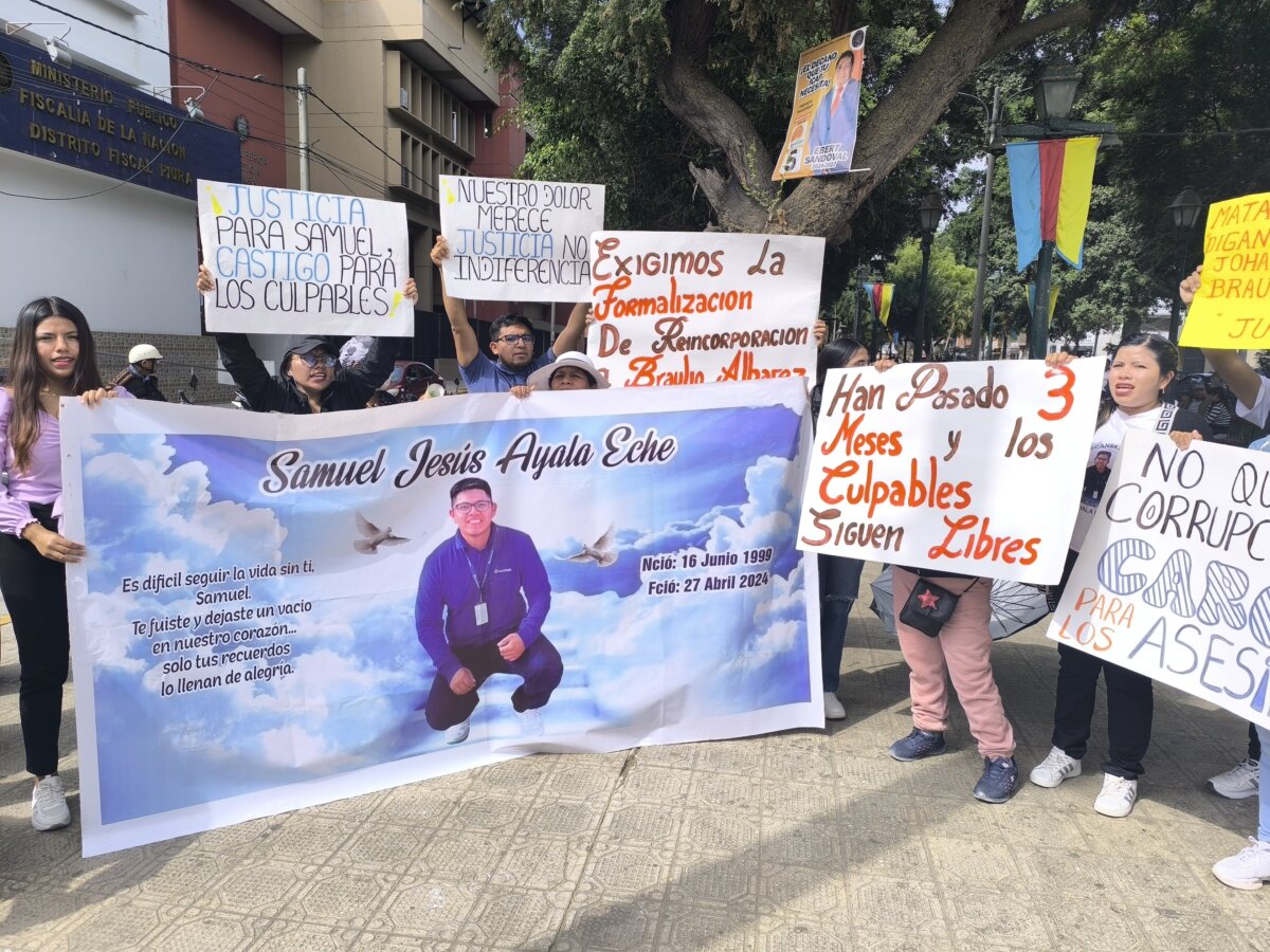 Familiares de Samuel Ayala piden reincorporar a la investigación a los dos principales sospechosos de la muerte del joven Familiares de Samuel Ayala pide la inclusión de los dos principales sospechosos de la muerte del joven