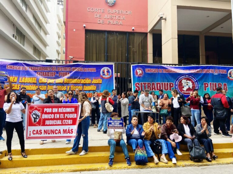 Paro nacional en el Poder Judicial trabajadores exigen igual salarial y respeto a pactos colectivos