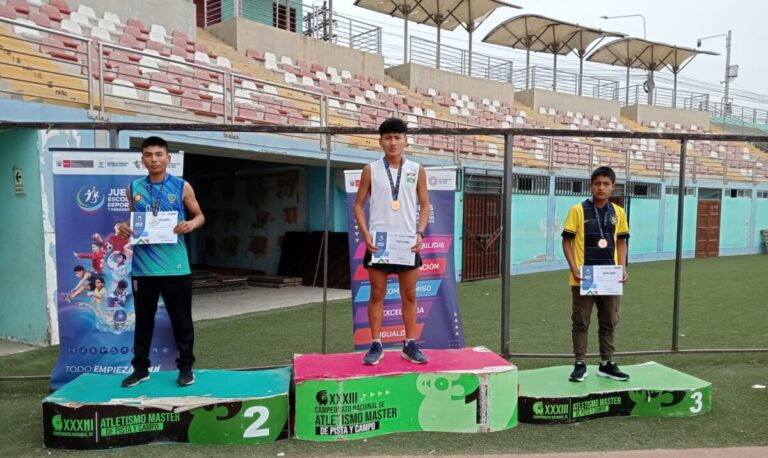 Deportista de Sondorillo logra tercer lugar en la etapa Macroregional de atletismo en los Juegos Escolares 2024