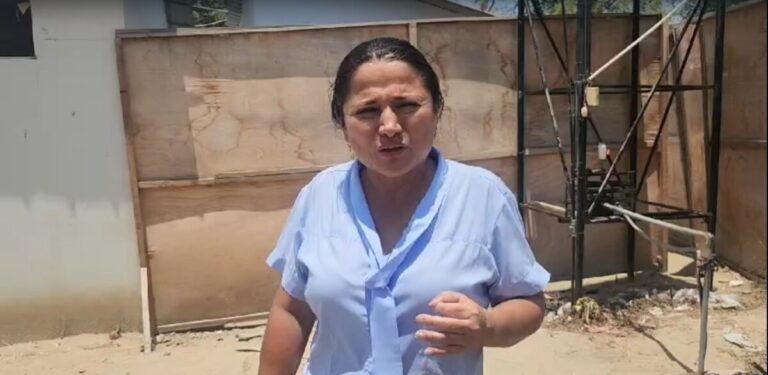 Directora del colegio Manuel Hidalgo Carnero exige presupuesto para que culminen la obra educativa