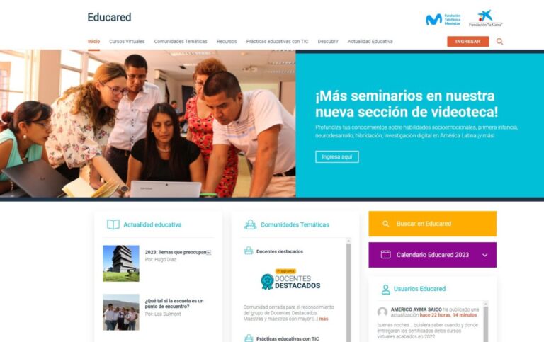 Se lanza malla de cursos digitales y gratuitos para docentes de todo el país