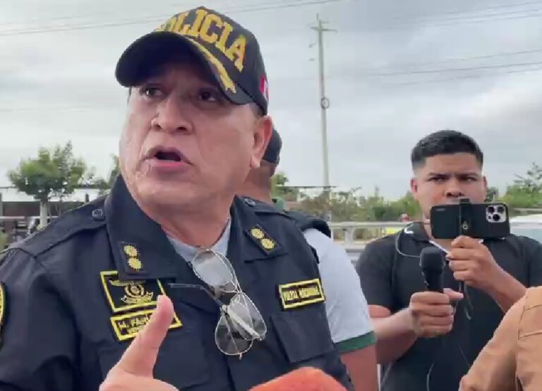 General de la Región Policial de Piura asegura que las personas que bloqueen las vías de acceso a la ciudad serán detenidas