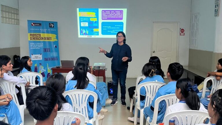 Más de 500 escolares de Piura y Cajamarca participan en los concursos de Generación Debate para fortalecer la democracia