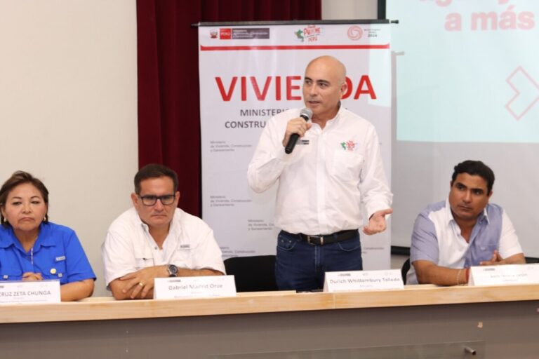 Piura anuncian avances para el proyecto de agua y alcantarillado en 96 asentamientos humanos