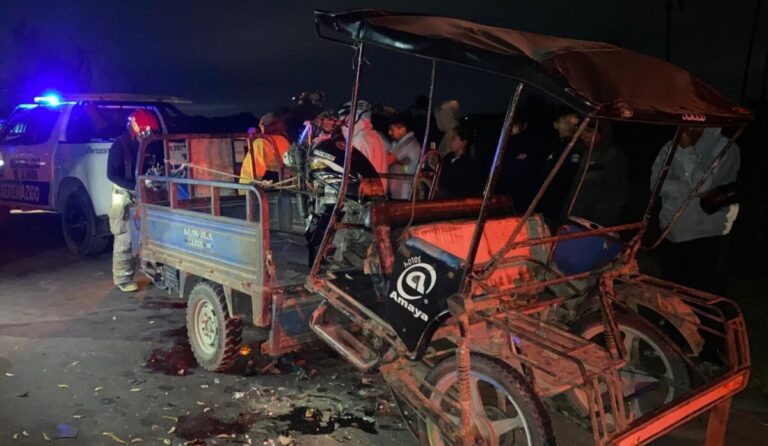 Sechura: choque entre un motofurgón y un mototaxi deja a dos personas heridas