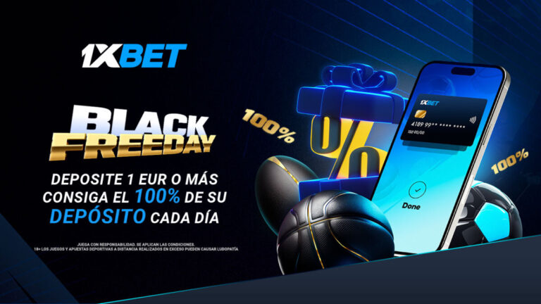 ¡1xBet duplicará tu depósito en el Black Friday!