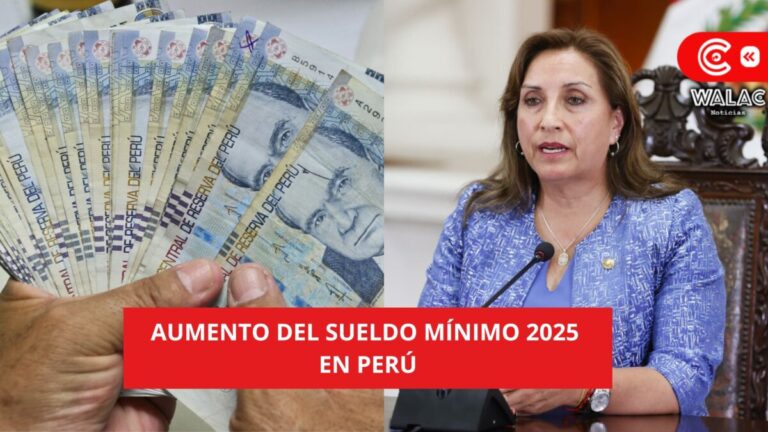 Aumento del sueldo mínimo 2025 en Perú: nuevo monto será de S/1,130 soles