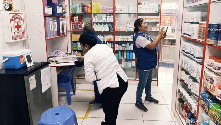 Diresa Piura intensifica operativos en farmacias para garantizar cumplimiento sanitario