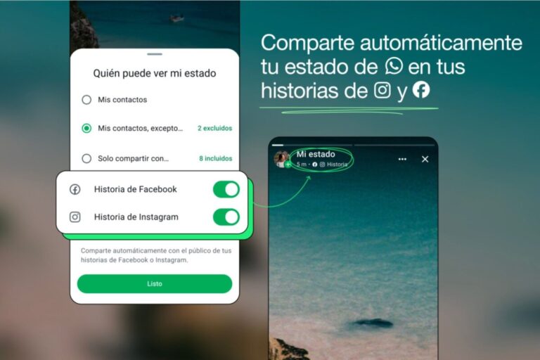 Ahora podrás compartir tu historia de Whatsapp en Facebook e Instagram