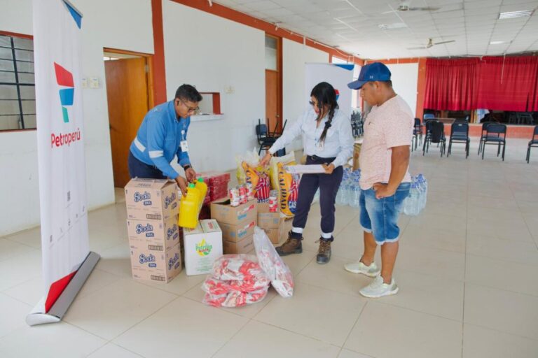 Petroperú apoya a pescadores artesanales de Talara con víveres esenciales