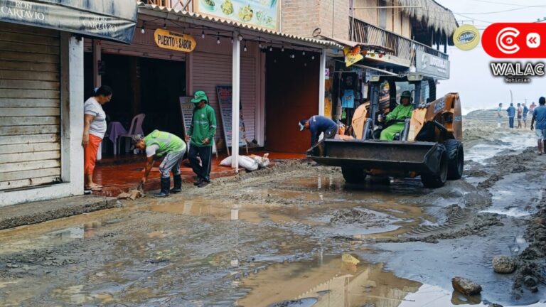 Máncora sufrió otro fuerte oleaje que afectó viviendas y negocios