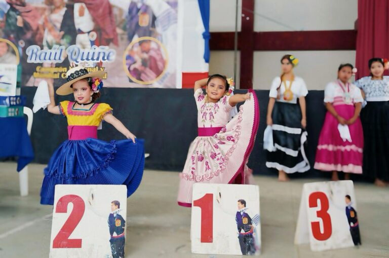 Concurso de Marinera “Raúl Quiñe” se realizó con éxito en el colegio “San Miguel”