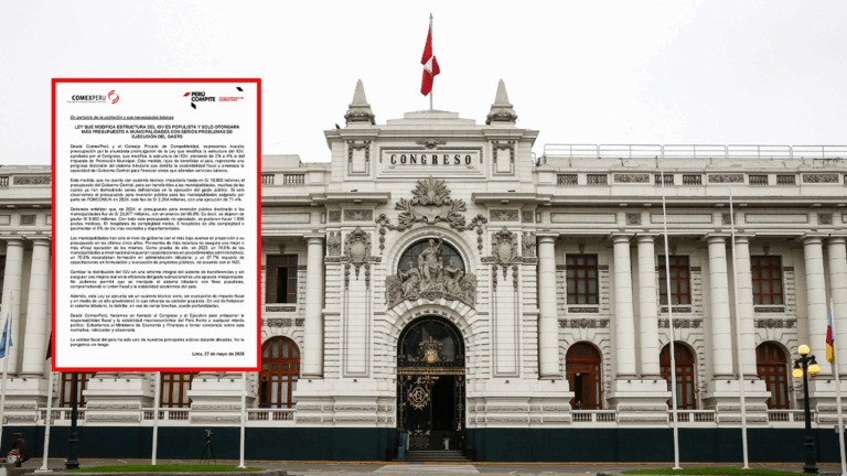 ComexPerú rechaza Ley que modifica IGV municipal