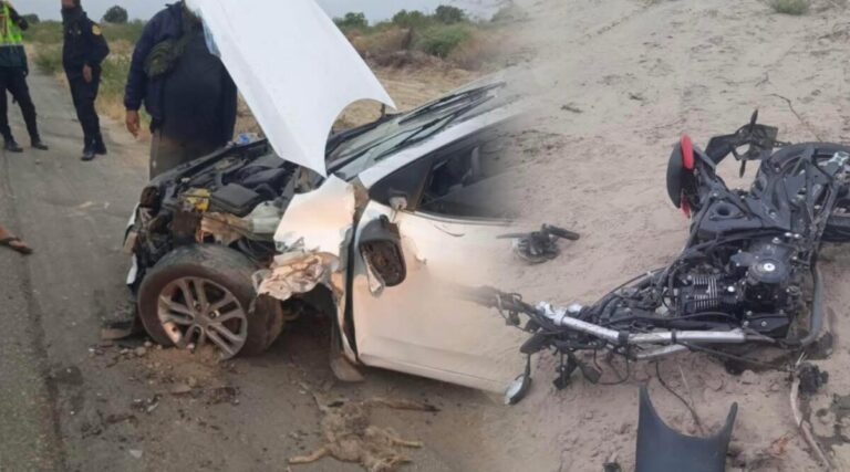 Accidente en carretera Tambogrande–Piura deja un fallecido y un herido