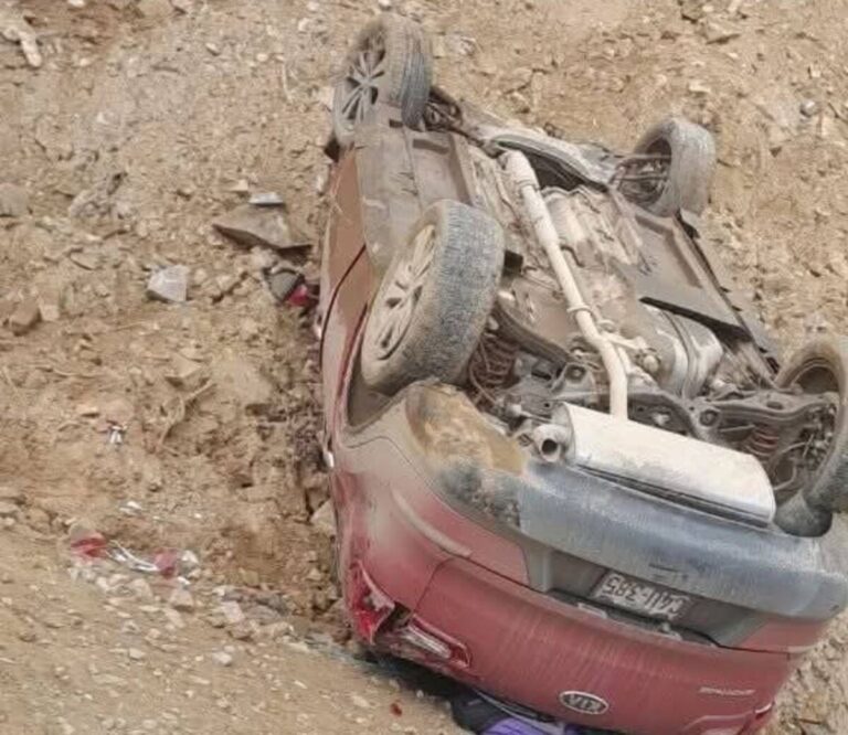 Huancabamba: dos adultos mayores sobreviven a aparatoso accidente en la vía a Canchaque