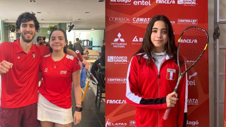 Piuranas Luana León y Micaela Ponce logran preseas en el Sudamericano de Mayores de Squash
