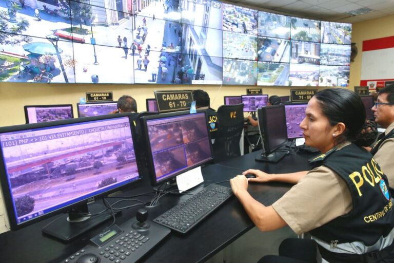 Gobierno implementará videovigilancia con inteligencia artificial y más operativos para frenar el crimen a nivel nacional