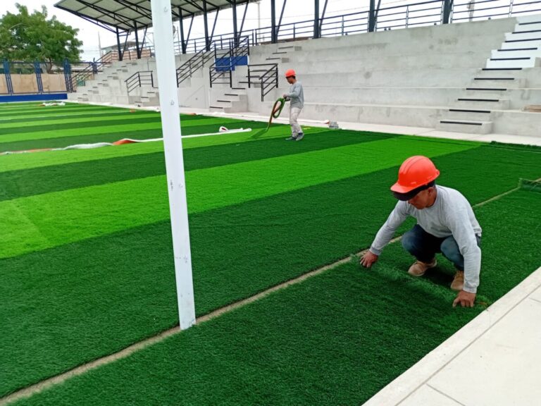 Piura: Complejo deportivo en Santa Rosa registra 85 % de avance y beneficiará a 12 mil personas